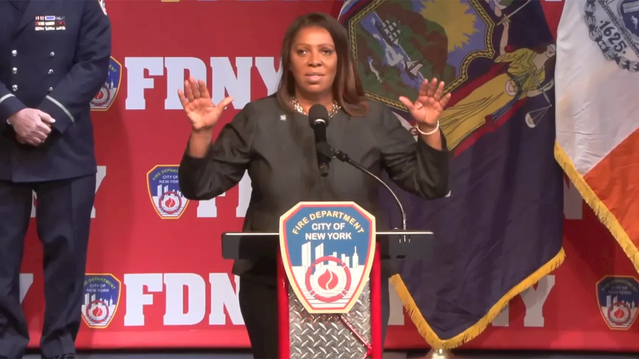 FDNY ‘looking into’ staff who booed NY AG Letitia James, cheered for Trump at ceremony