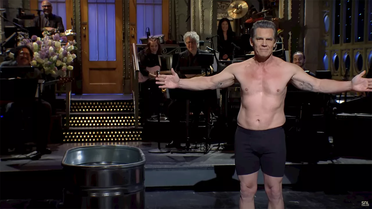 Josh Brolin Takes an Icy Plunge as Host of 'Saturday Night Love'