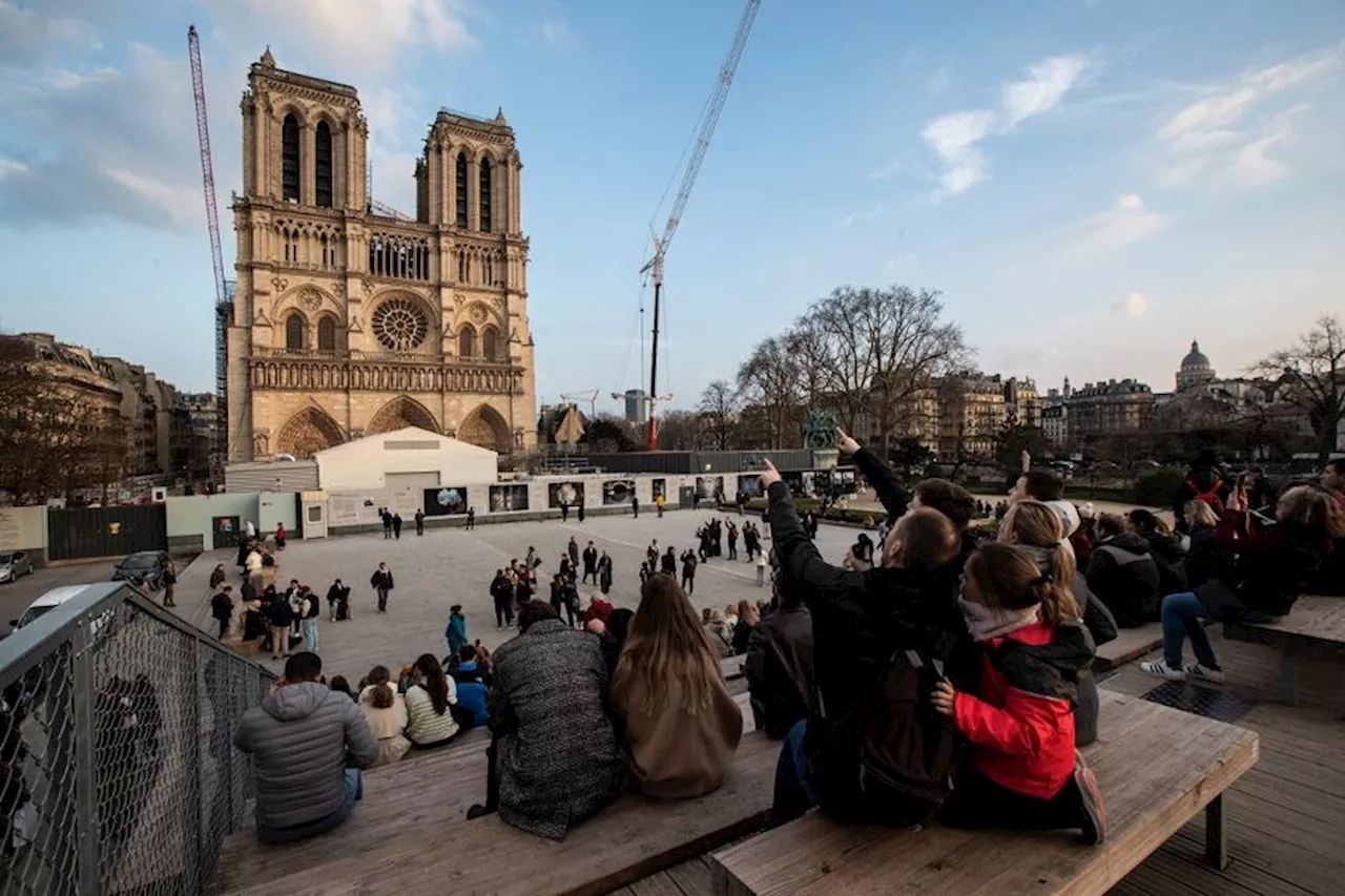 La charpente de la nef de Notre-Dame reconstruite