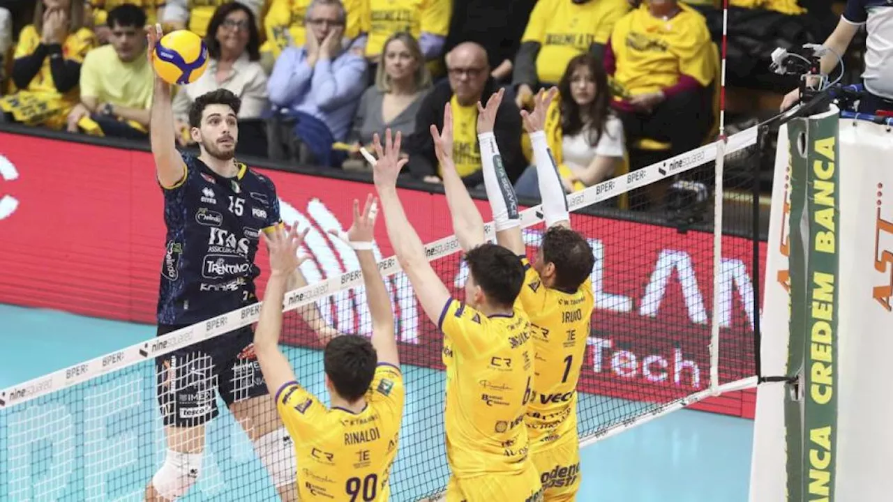 Superlega gara-2 quarti: Trento, Perugia e Monza a un passo dalla semifinale. Milano ko