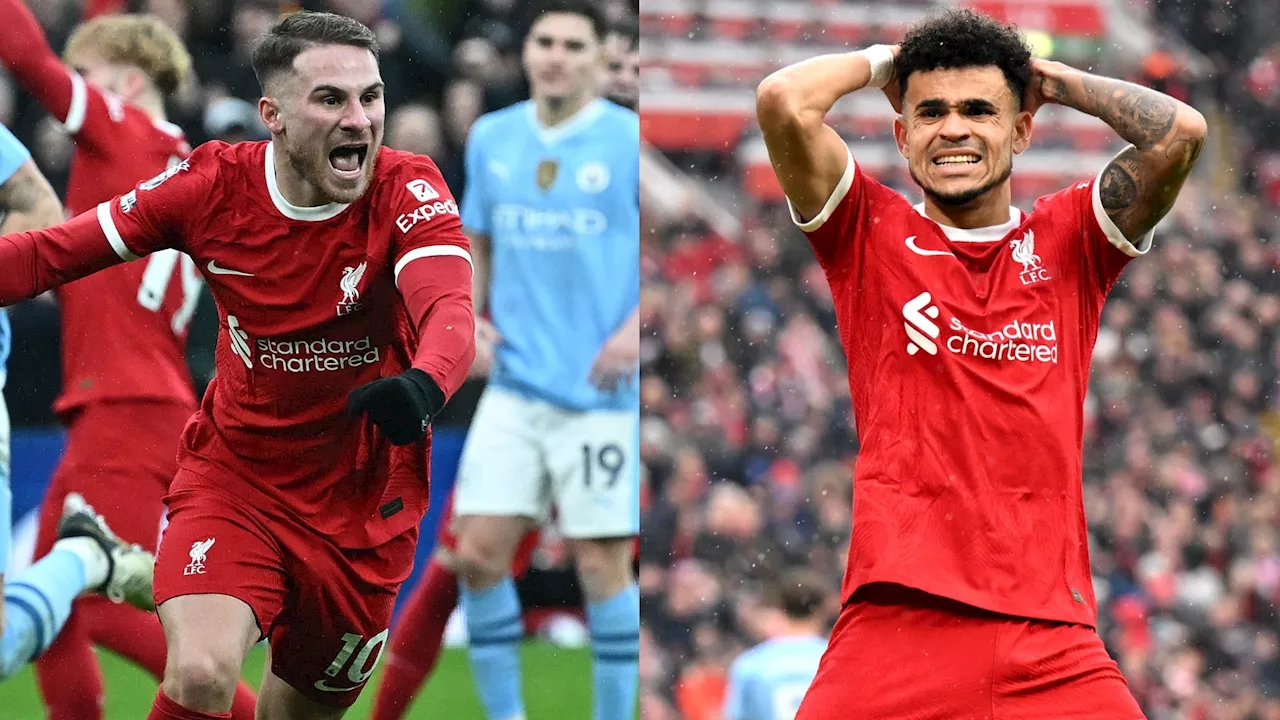 Liverpool player ratings vs Man City: Alexis Mac Allister holds his nerve in title showdown - but Luis Diaz's diabolical finishing denies Reds famous victory