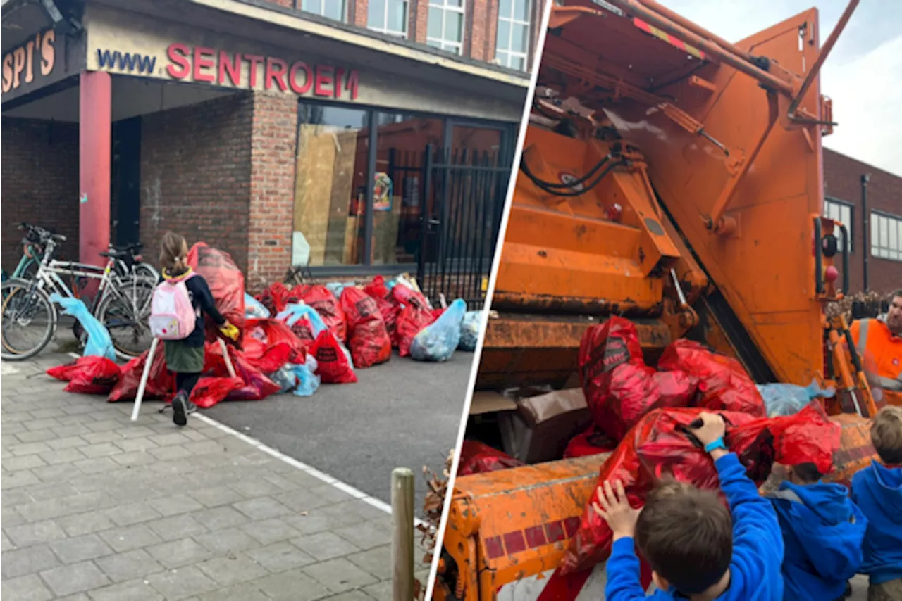 Hobokense jeugdverenigingen maken de buurt proper tijdens JOHO-dag: “Iedere keer schrikken hoeveel afval er li