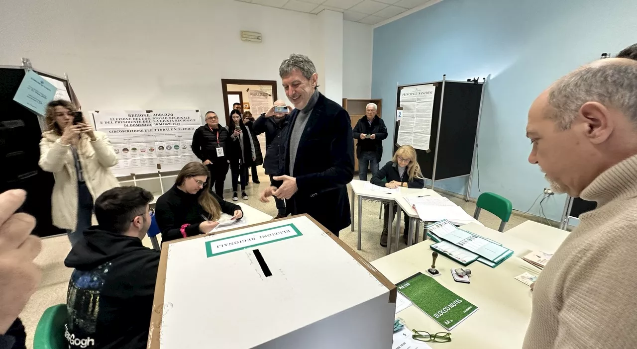 Elezioni regionali Abruzzo, il voto dei candidati Marco Marsilio e Luciano D'Amico