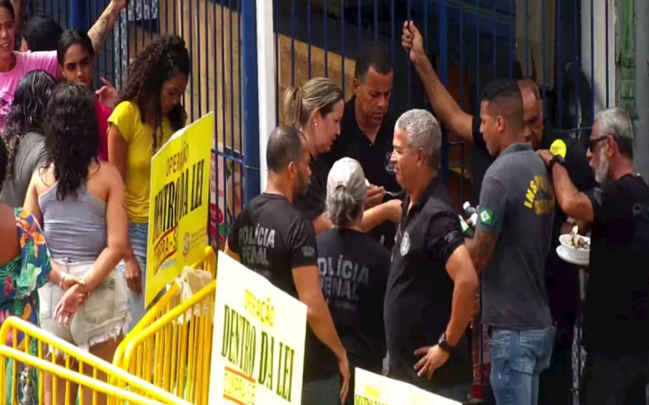 Policiais penais voltam a protestar por melhorias para categoria mesmo após impedimento da Justiça