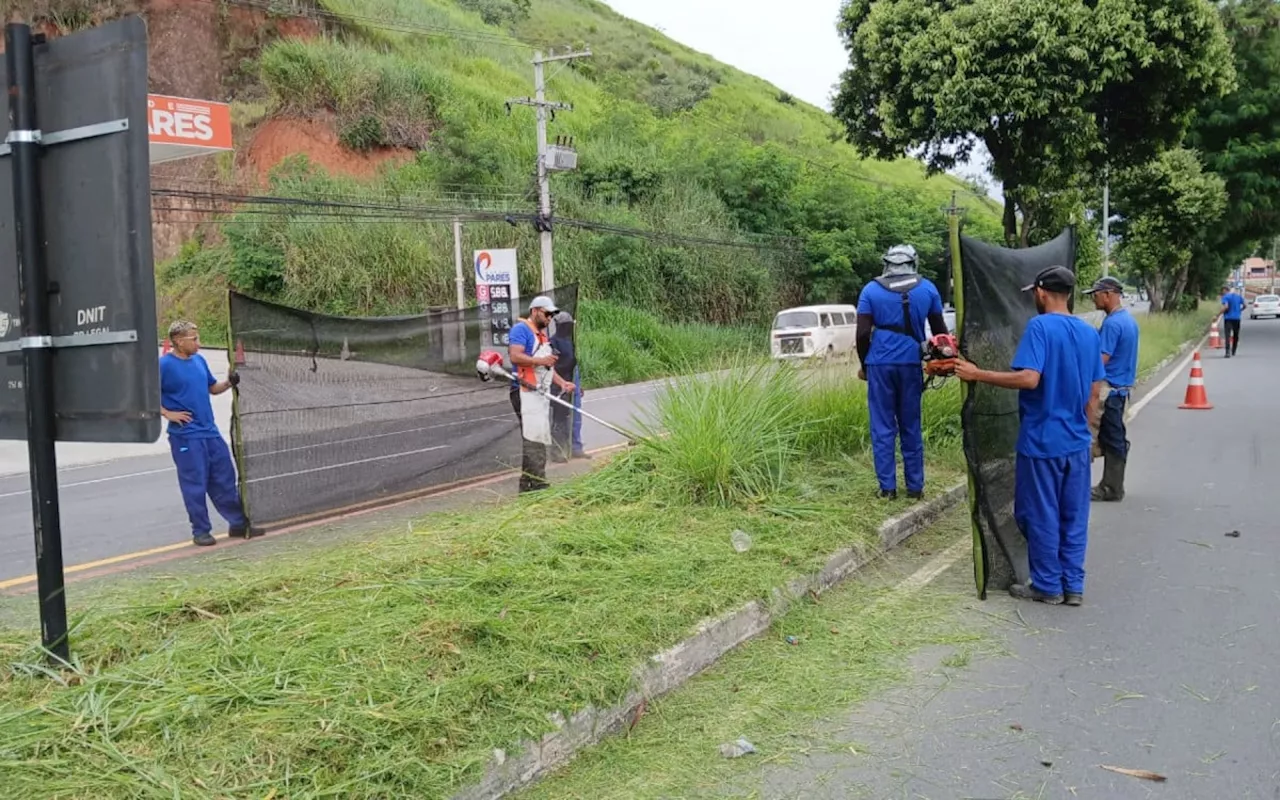 Prefeitura de Volta Redonda realiza mutirão de serviços de capina e limpeza