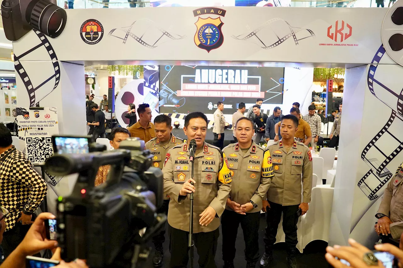 Gelar Lomba Karya Jurnalistik, Kapolda Riau Pastikan Program Cooling System Pemilu Sukses