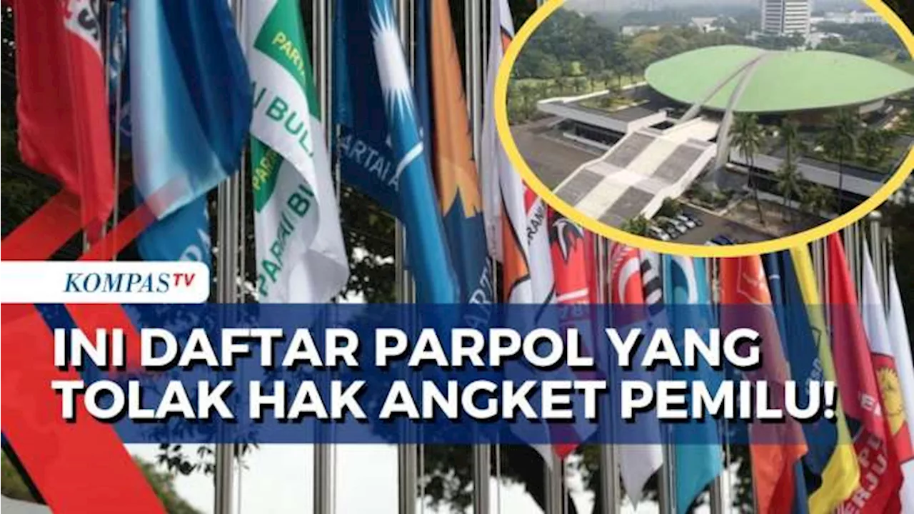 Soal Hak Angket Pemilu 2024, Partai Mana Saja yang Tolak?