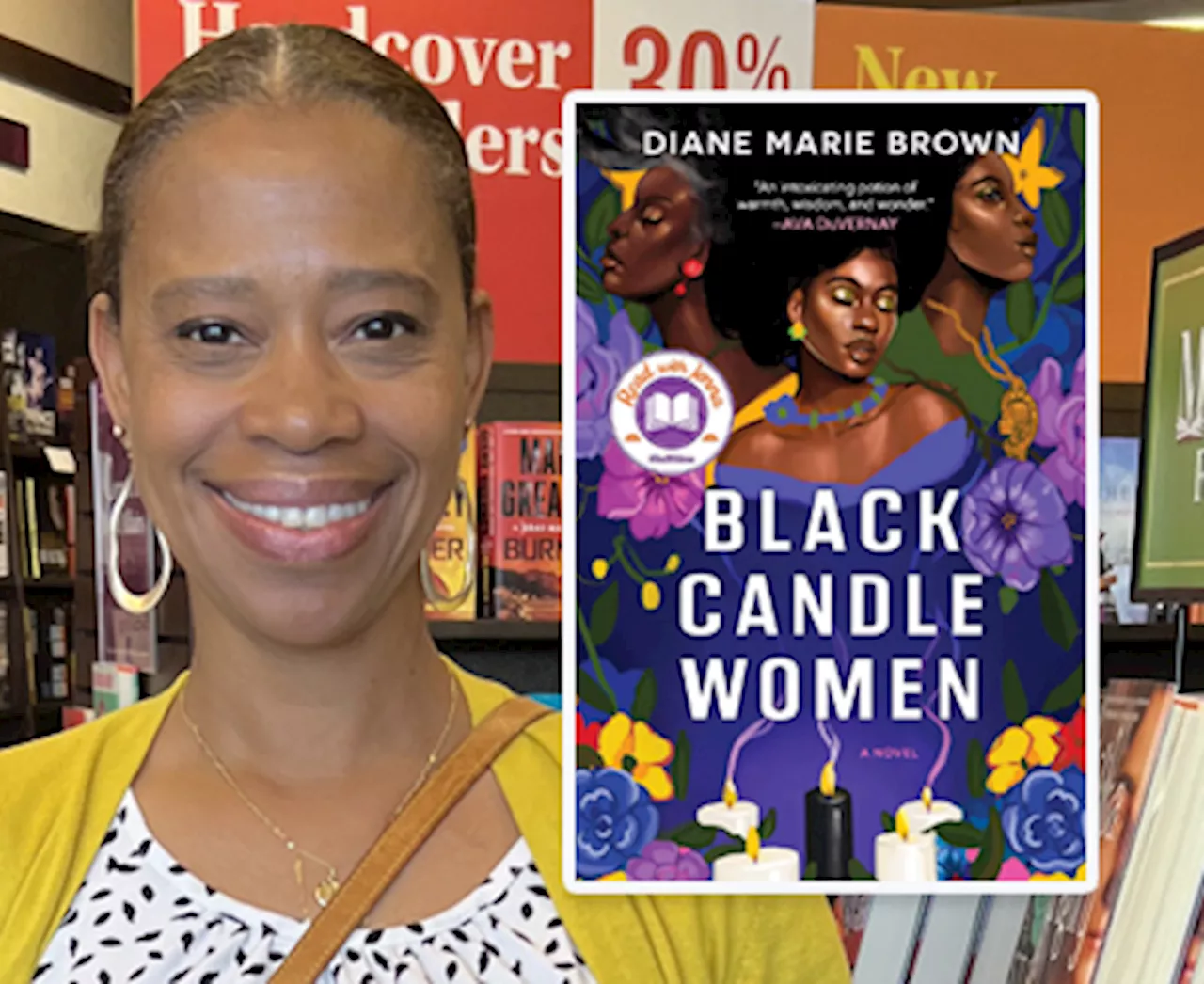 Diane Marie Brown enthralls Literary Women with her debut novel, ‘Black Candle Women’