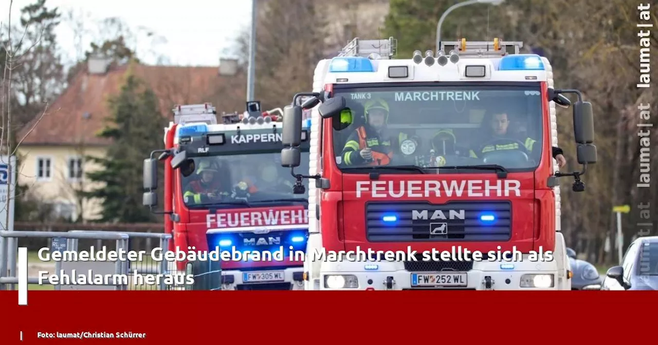 Gemeldeter Gebäudebrand in Marchtrenk stellte sich als Fehlalarm heraus