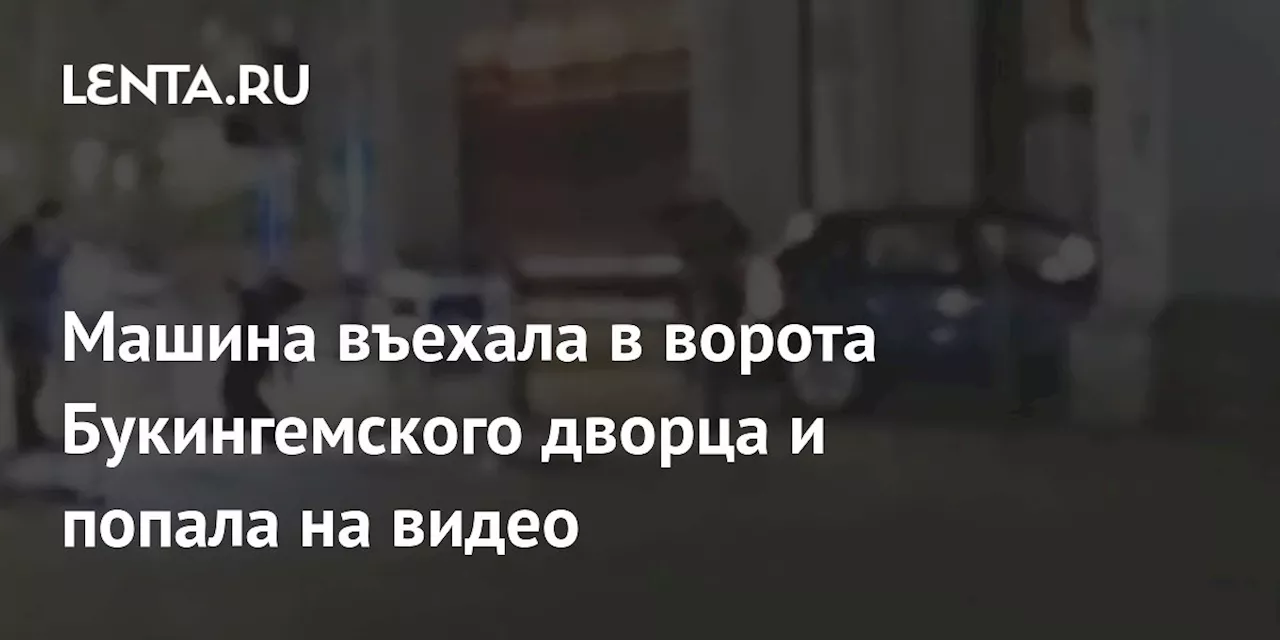 Машина въехала в ворота Букингемского дворца и попала на видео