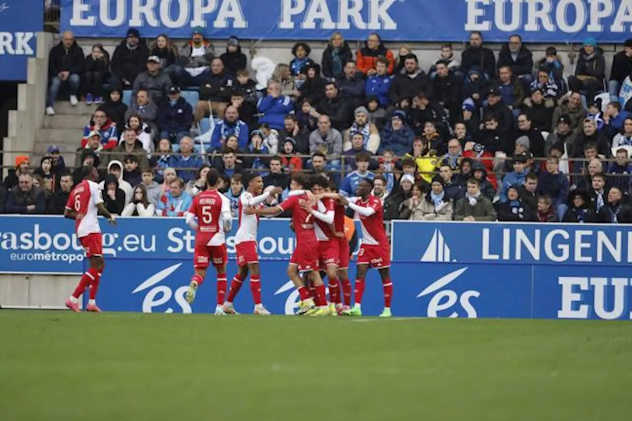 Ligue 1 : Monaco s'impose à Strasbourg, Metz enfonce Clermont et Le Havre bat Toulouse