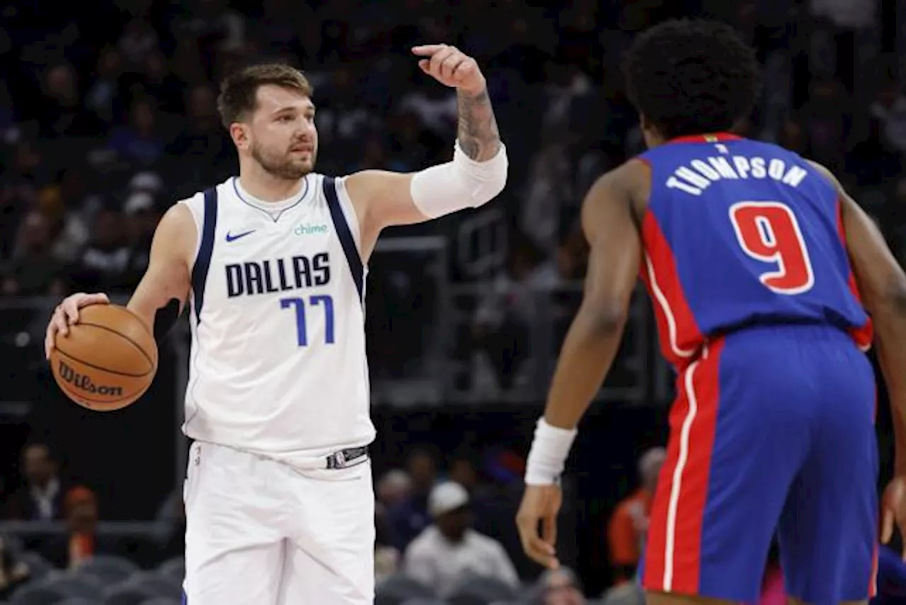 Luka Doncic s'occupe de tout contre Detroit en NBA, les Spurs gagnent sans Victor Wembanyama