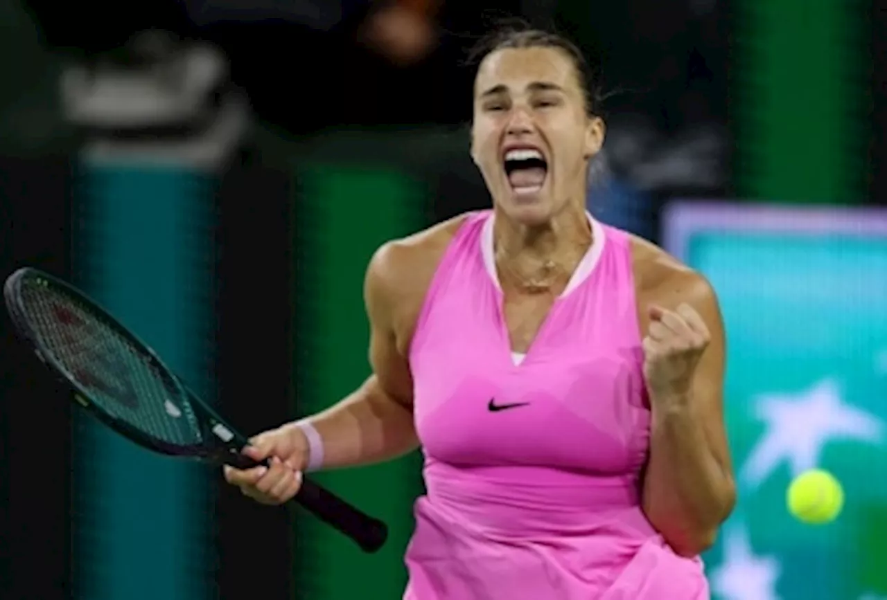 Sabalenka saves four match points to win ‘craziest’ Indian Wells opener