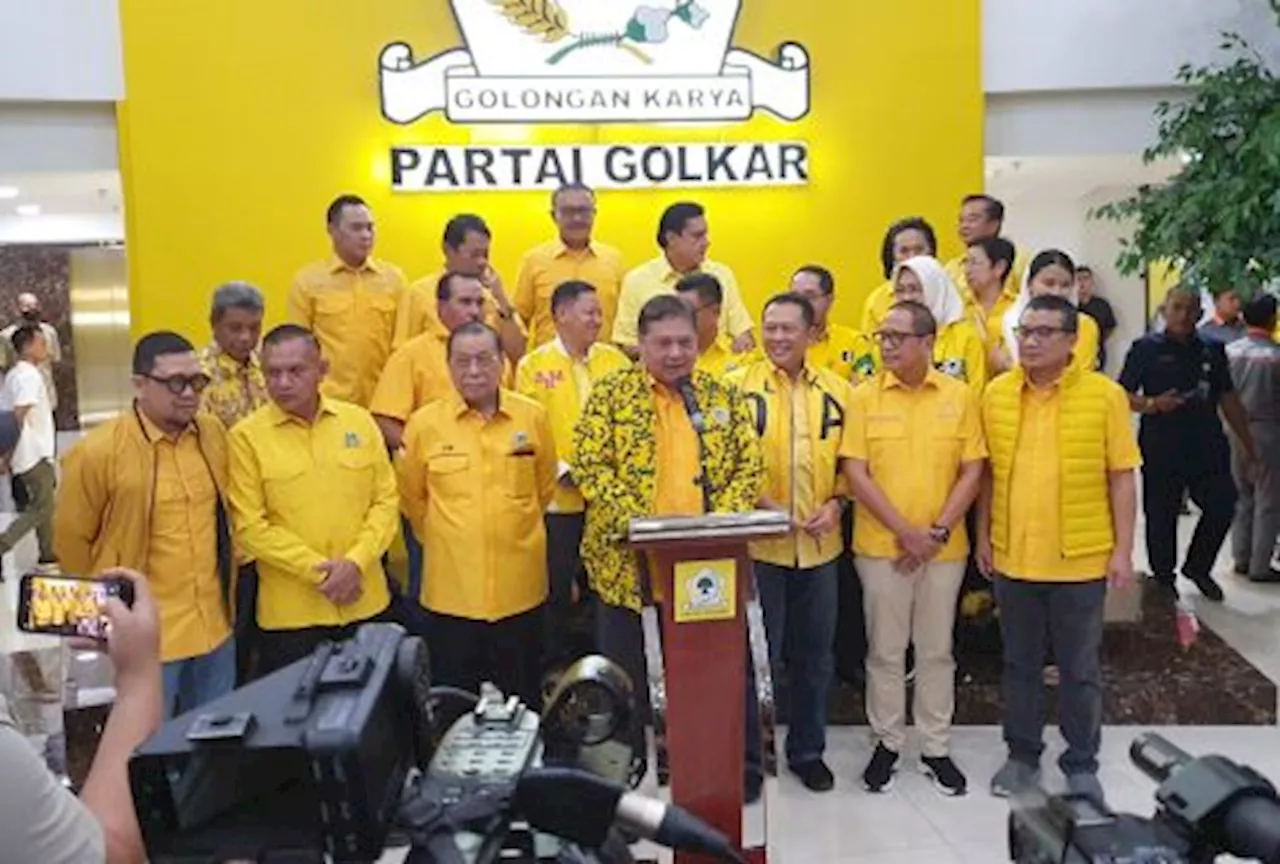 Gelar Rapat Pleno Airlangga Tepis Bahas Munas Golkar