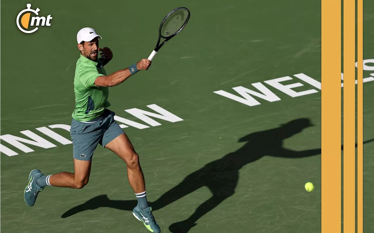 Novak Djokovic venció en tres a Aleksander Vukic en su debut en Indian Wells