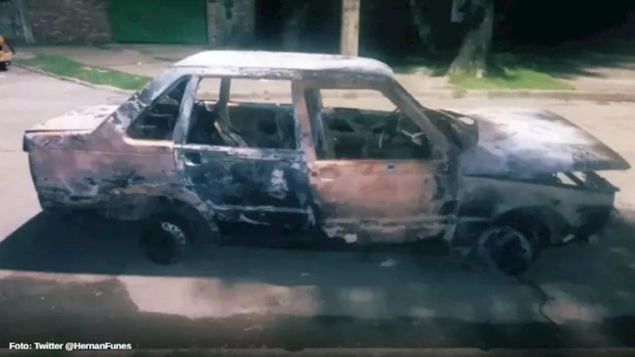 Apareció un auto quemado: investigan si se usó en el crimen del playero de Rosario