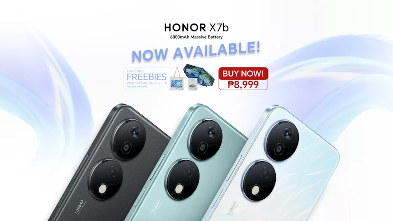 HONOR X7b with Massive 6000mAh Battery is now available nationwide for only P8,999