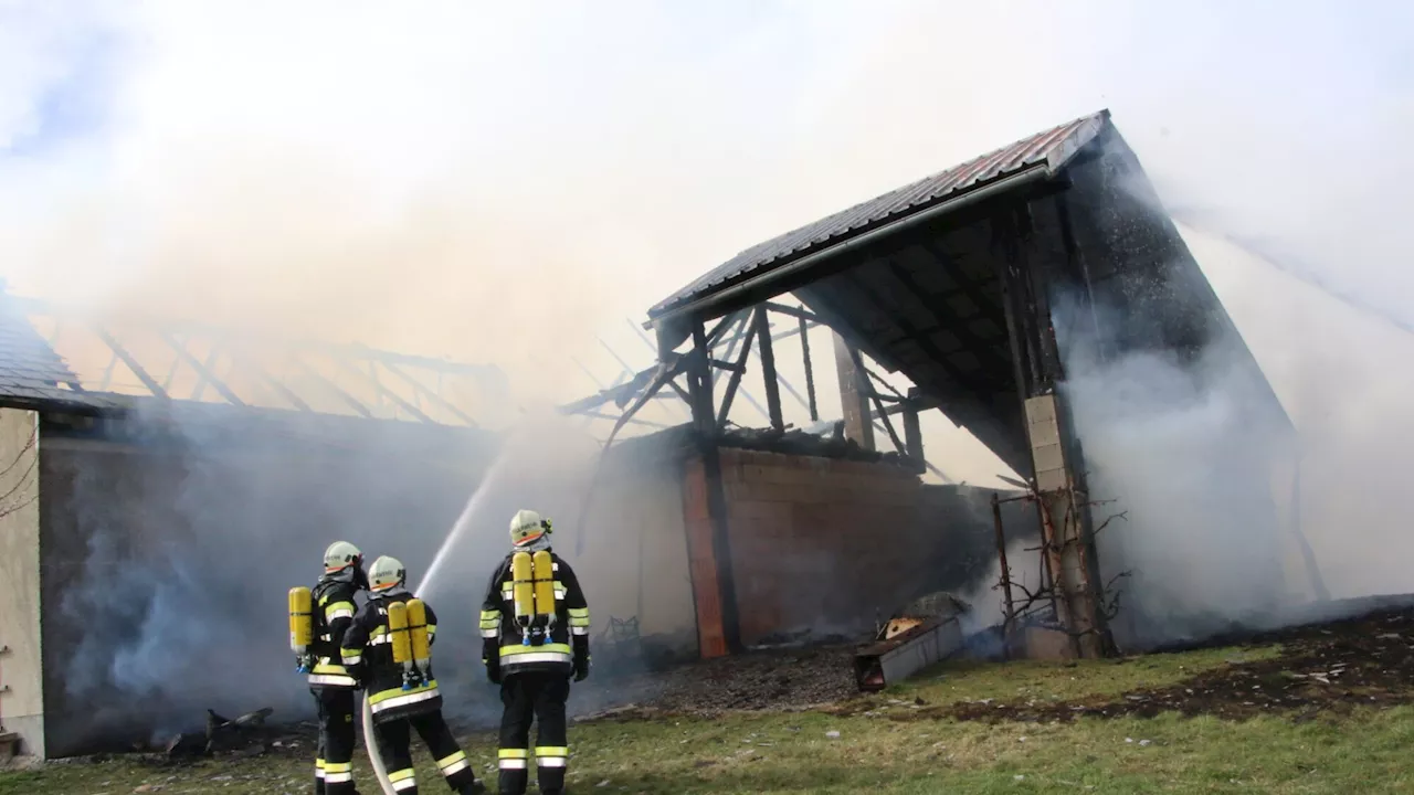 Dreistündiger Feuerwehr-Großeinsatz in Neuhofen/Ybbs