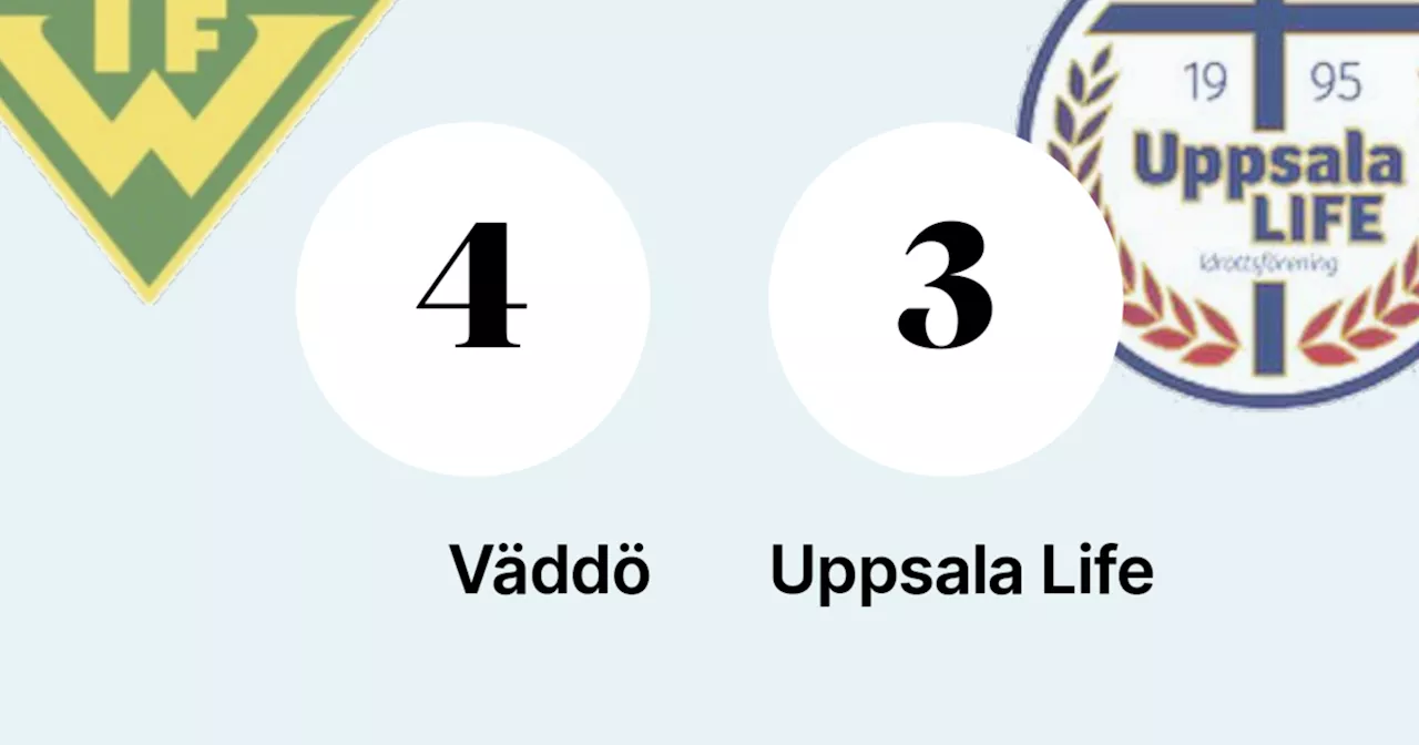 Väddö avgjorde tät match mot Uppsala Life i tredje perioden