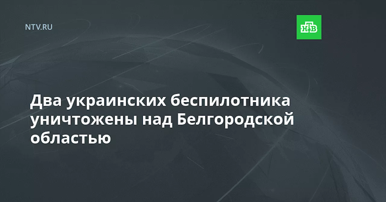 Два украинских беспилотника уничтожены над Белгородской областью