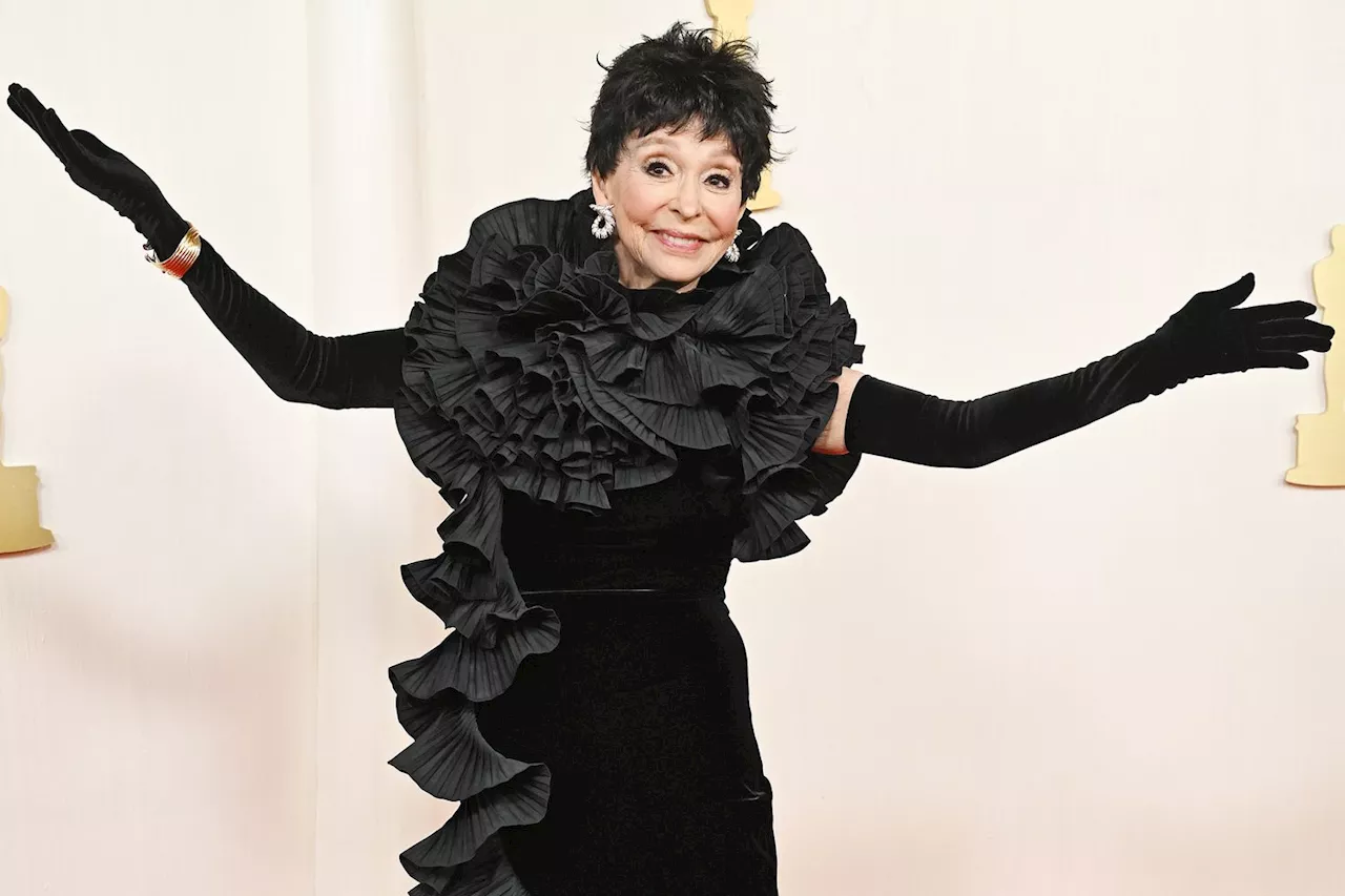 Rita Moreno, 92, Serves Drama with Ruffled Gown and Major Hair Change Inspired by Chita Rivera at 2024 Oscars