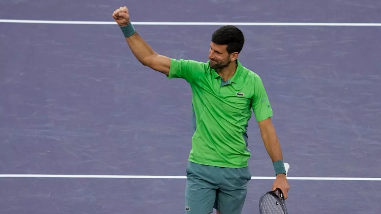 Djokovic gana en su regreso a Indian Wells y llega a las 400 victorias en Masters 1000