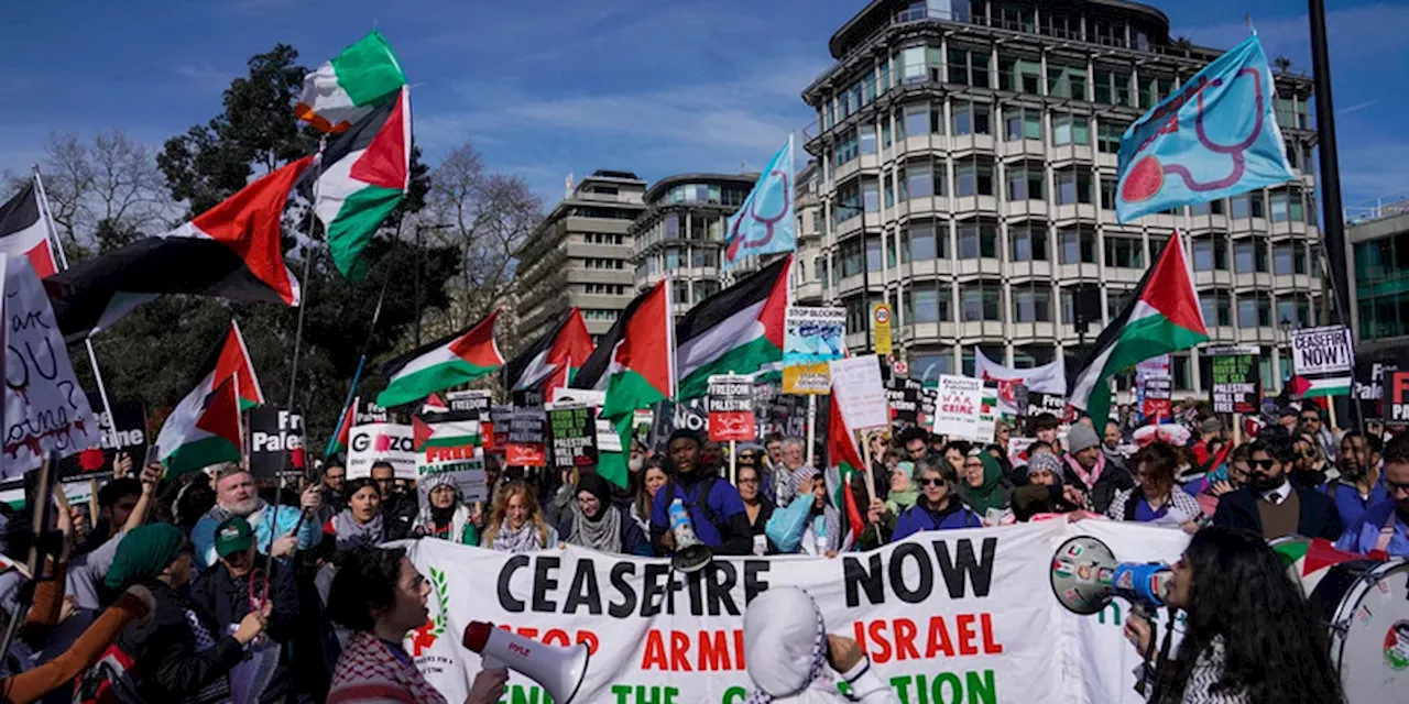 Ribuan Warga London Gelar Aksi Solidaritas Dukung Palestina