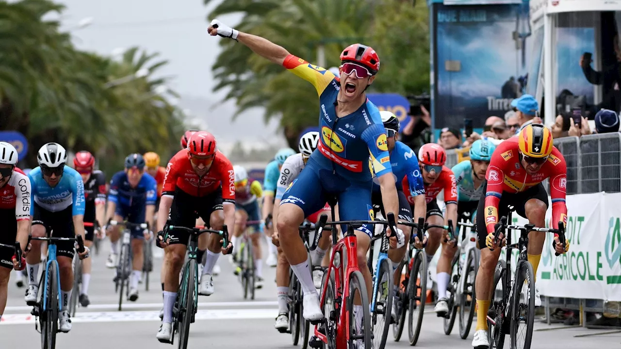 Tirreno-Adriatico : Milan s’impose au sprint sur la dernière étape, Vingegaard remporte le général