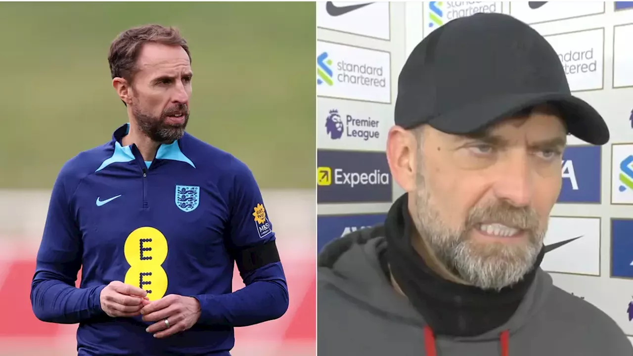 Jurgen Klopp aims dig at Gareth Southgate after Liverpool draw with Man City