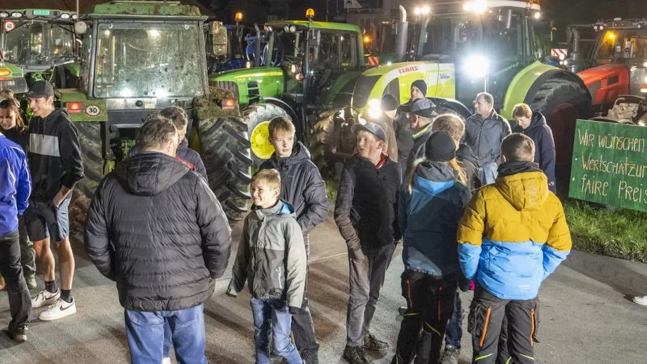 Dreiländereck: Landwirte protestieren in Polen gegen EU-Agrarpolitik