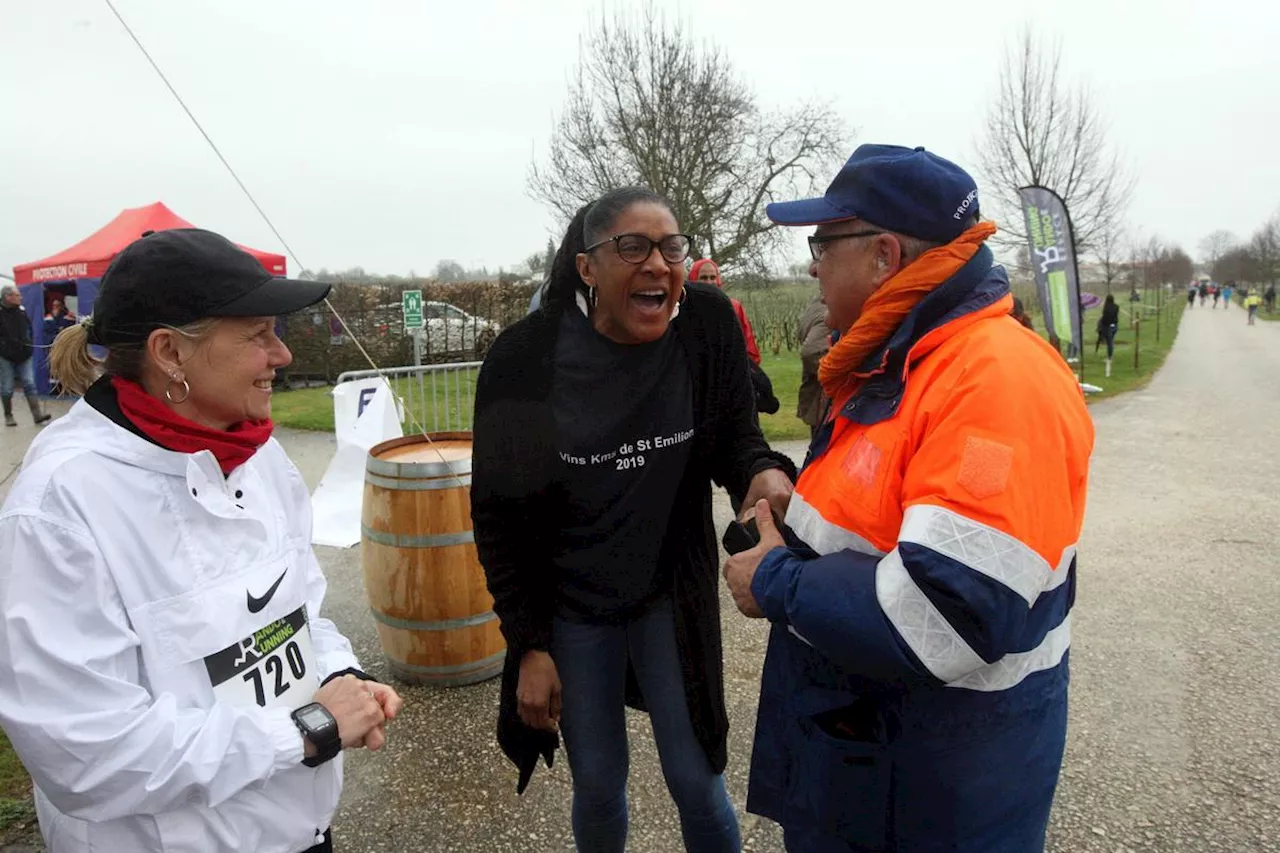 En images : il y a cinq ans, Marie-Jo Pérec donnait le top départ des « Vins kilomètres de Saint-Emilion » en Gironde