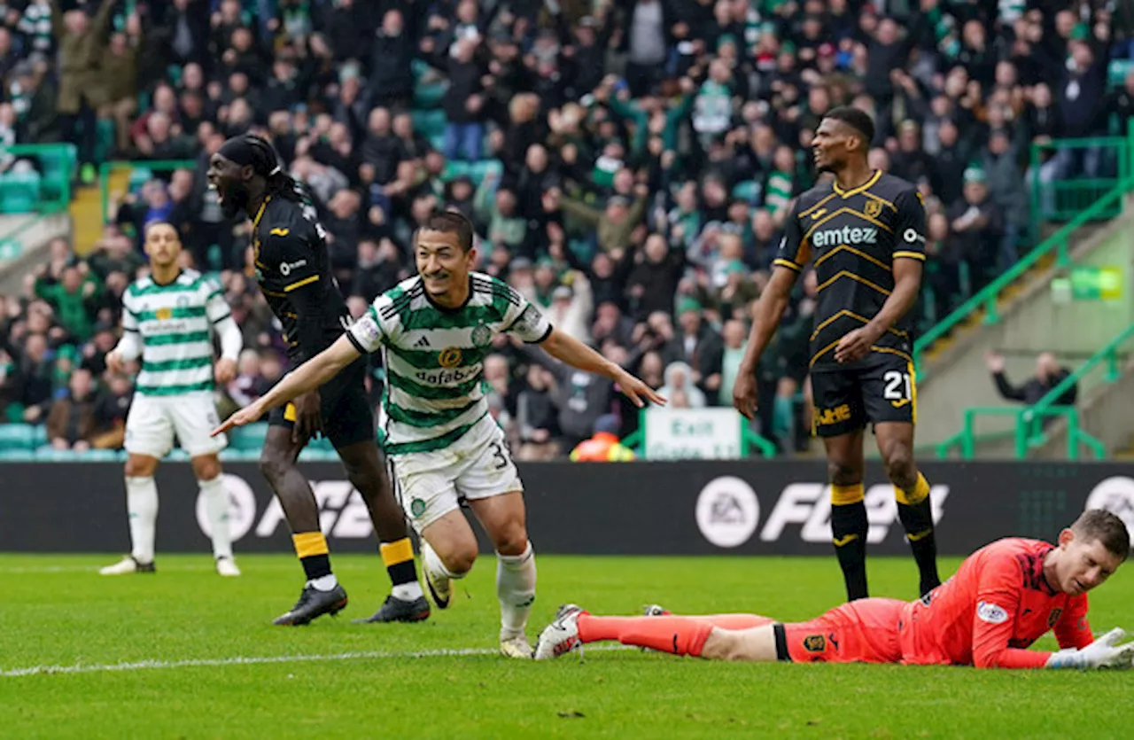 Daizen Maeda scores hat-trick as Celtic see off spirited Livingston