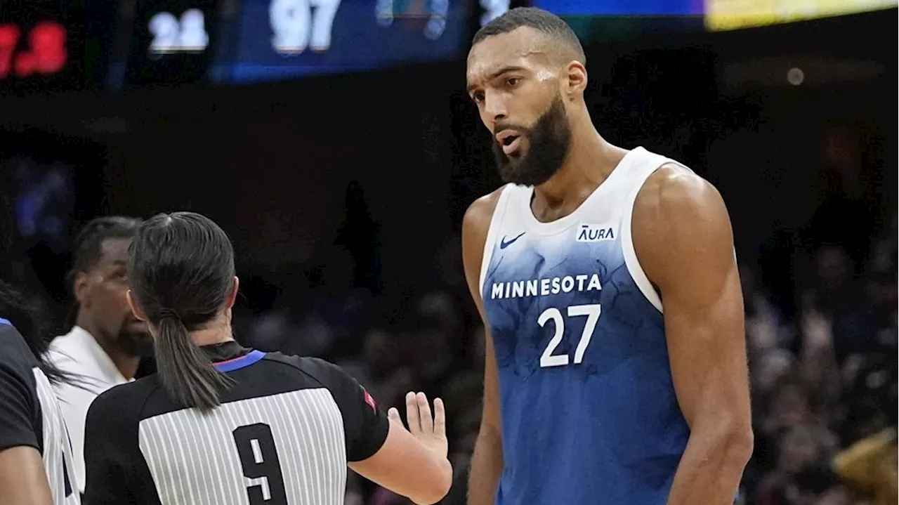 Timberwolves' Gobert fined $100K for directing 'money sign' gesture toward referee