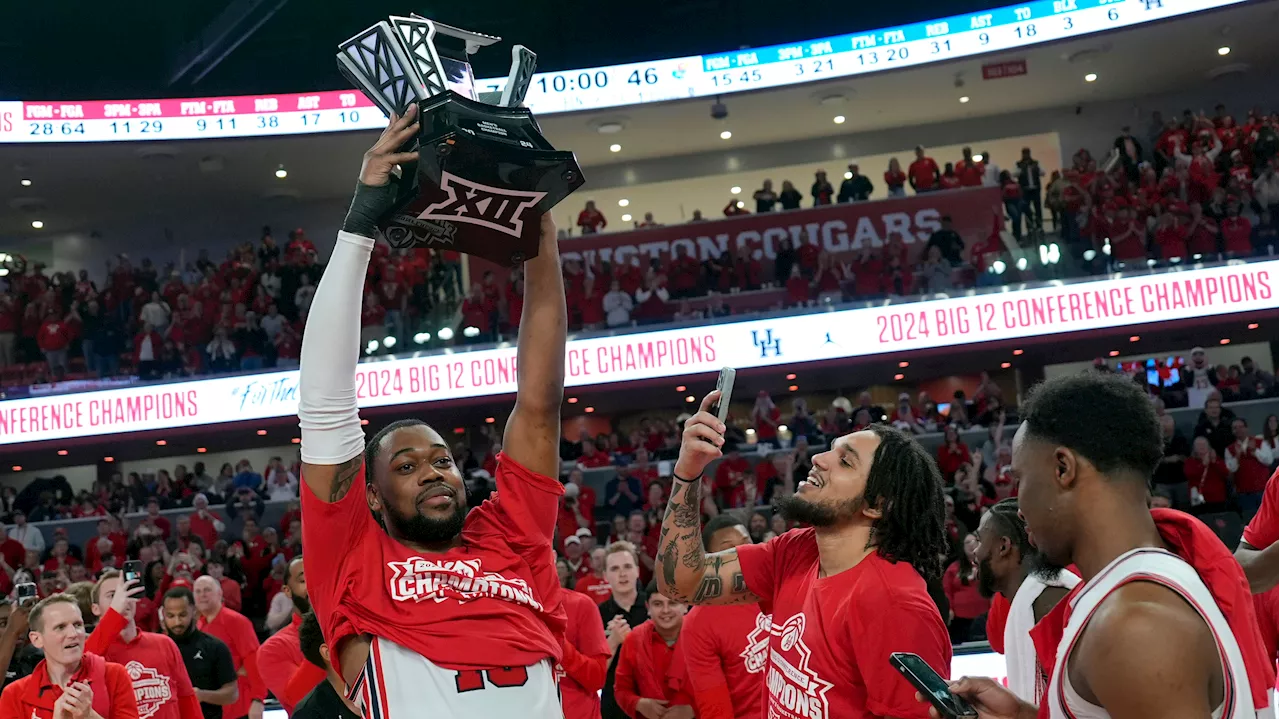 Top-ranked Houston claims Big 12 regular-season title with win over No. 14 Kansas