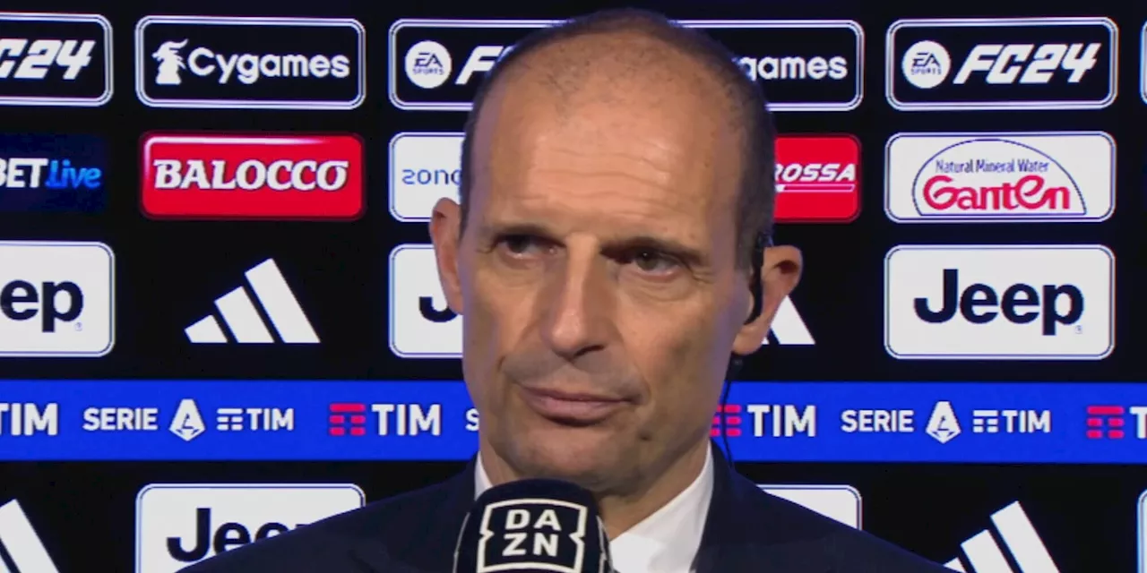 Allegri: 'Parte dello stadio non ci ha aiutato quando siamo andati sotto'