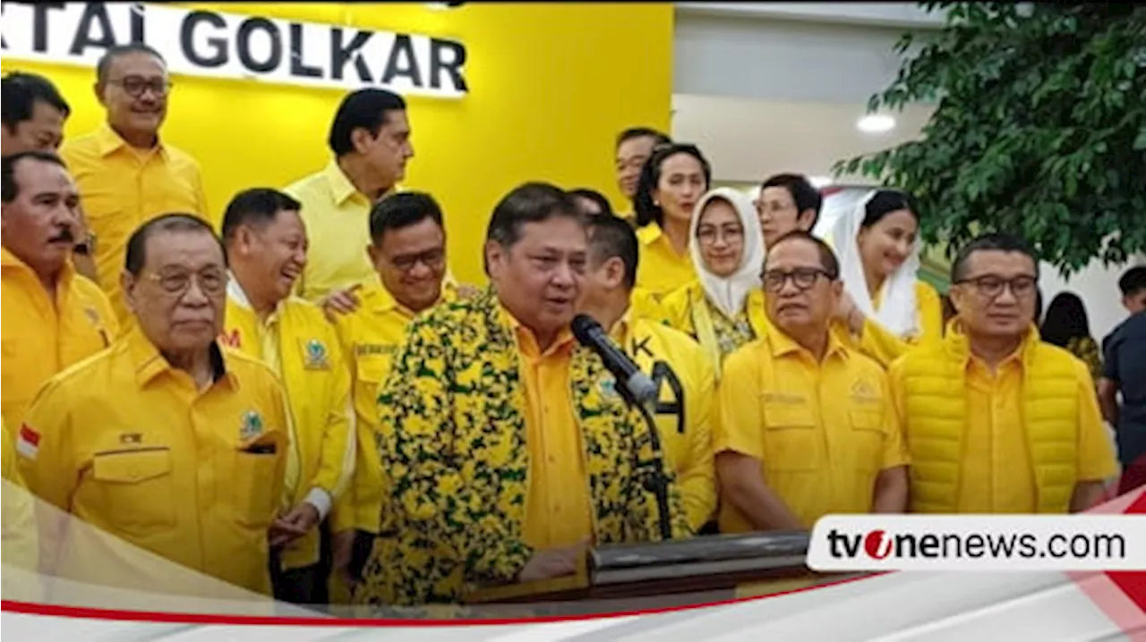 Airlangga Sebut Alhamdulillah Partai Golkar Menang di 15 Provinsi