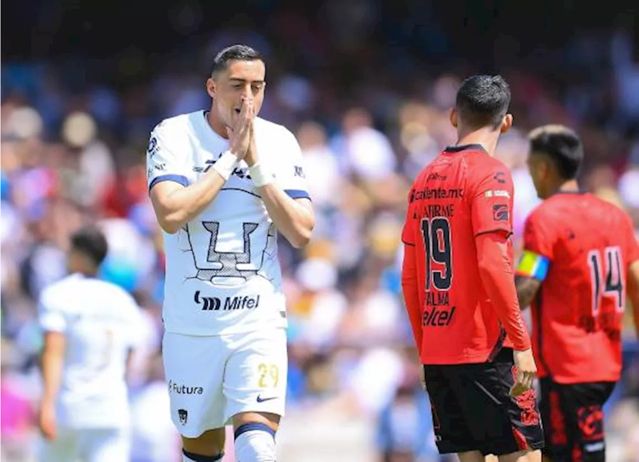 ¡Ni con Funes Mori! Pumas deja ir el resultado ante Xolos