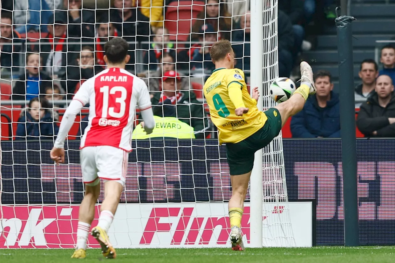 Zwak Ajax voorkomt pas in slotfase nederlaag tegen Fortuna Sittard