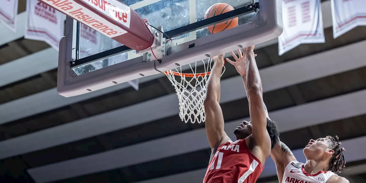 No. 16 Alabama beats Arkansas 92-88 in OT to secure double bye in SEC Tournament