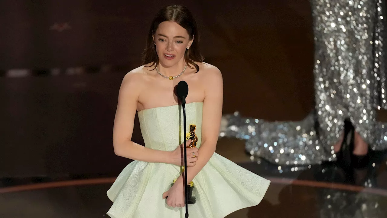 'Poor Things' Emma Stone wins Oscar for best actress in a leading role