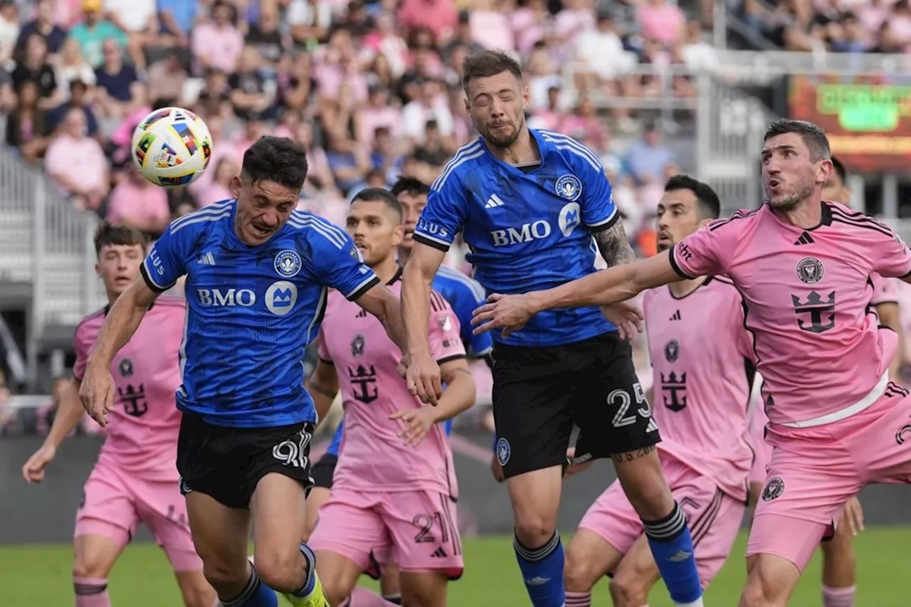 Lionel Messi watches from sideline as Montreal hands his Inter Miami team a 3-2 loss