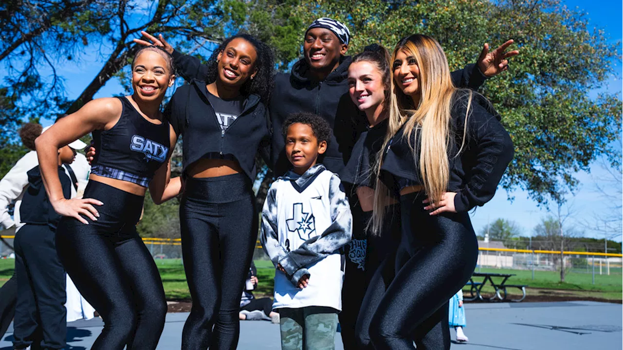 Spurs Give unveils renovated basketball court at Walnut Creek Park in North Austin