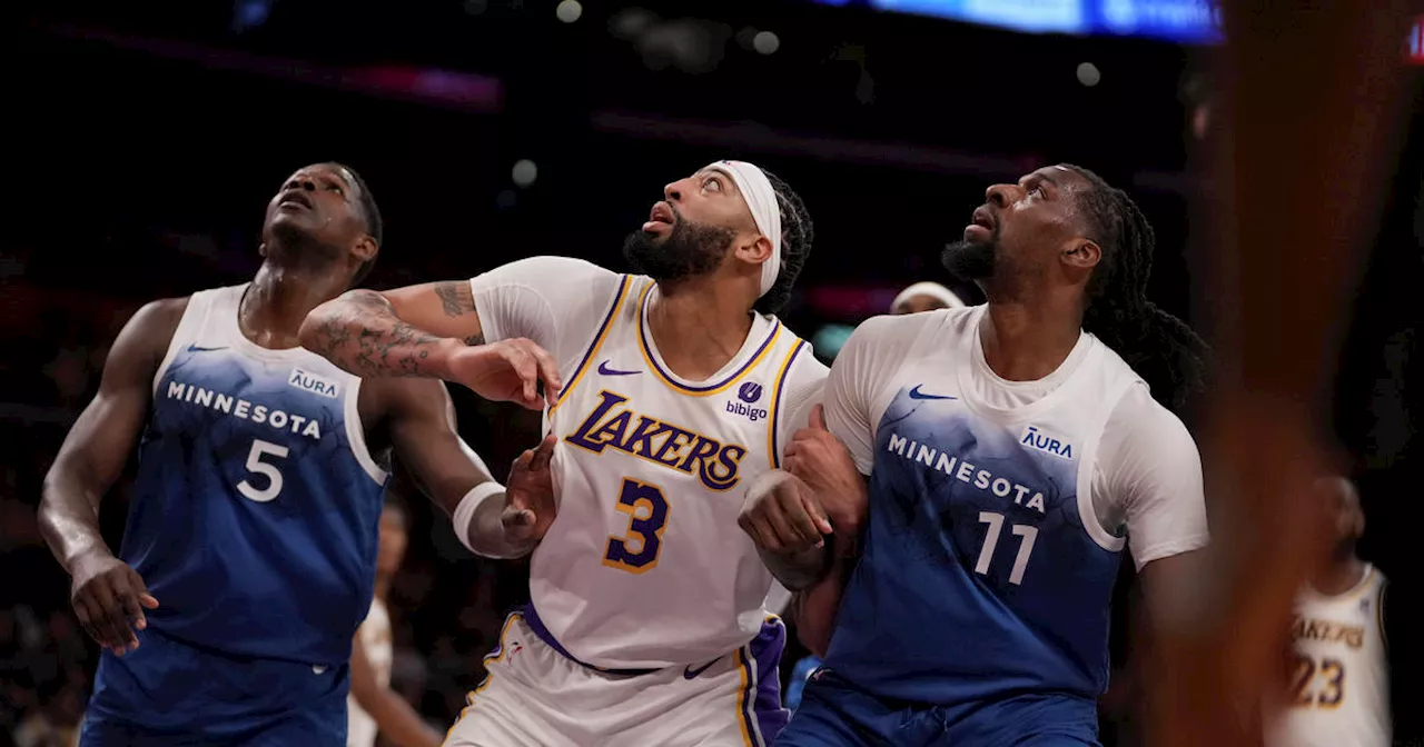 Anthony Davis bullies Timberwolves with 27 points, 25 rebounds in Lakers' 120-109 victory