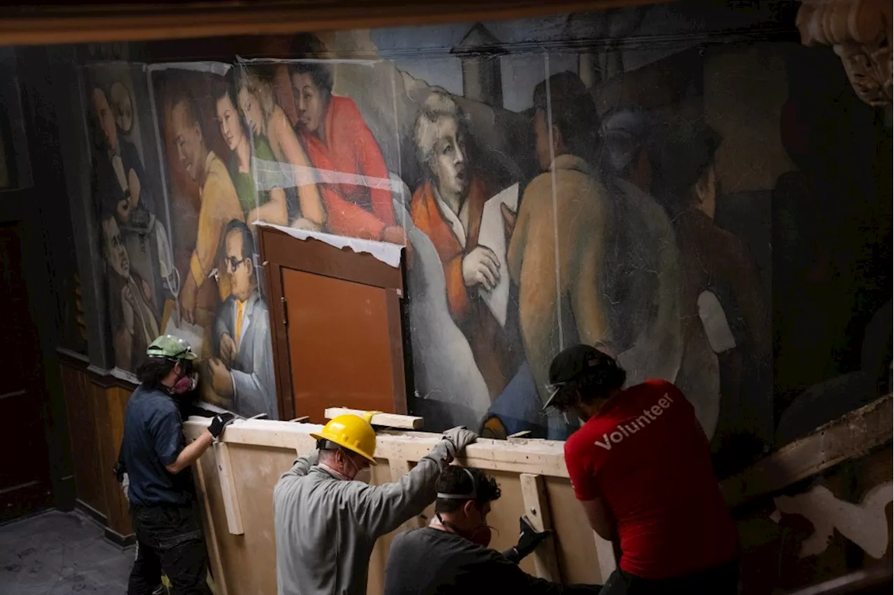 Massive preservation project underway to save one of the oldest public art pieces in Chicago area