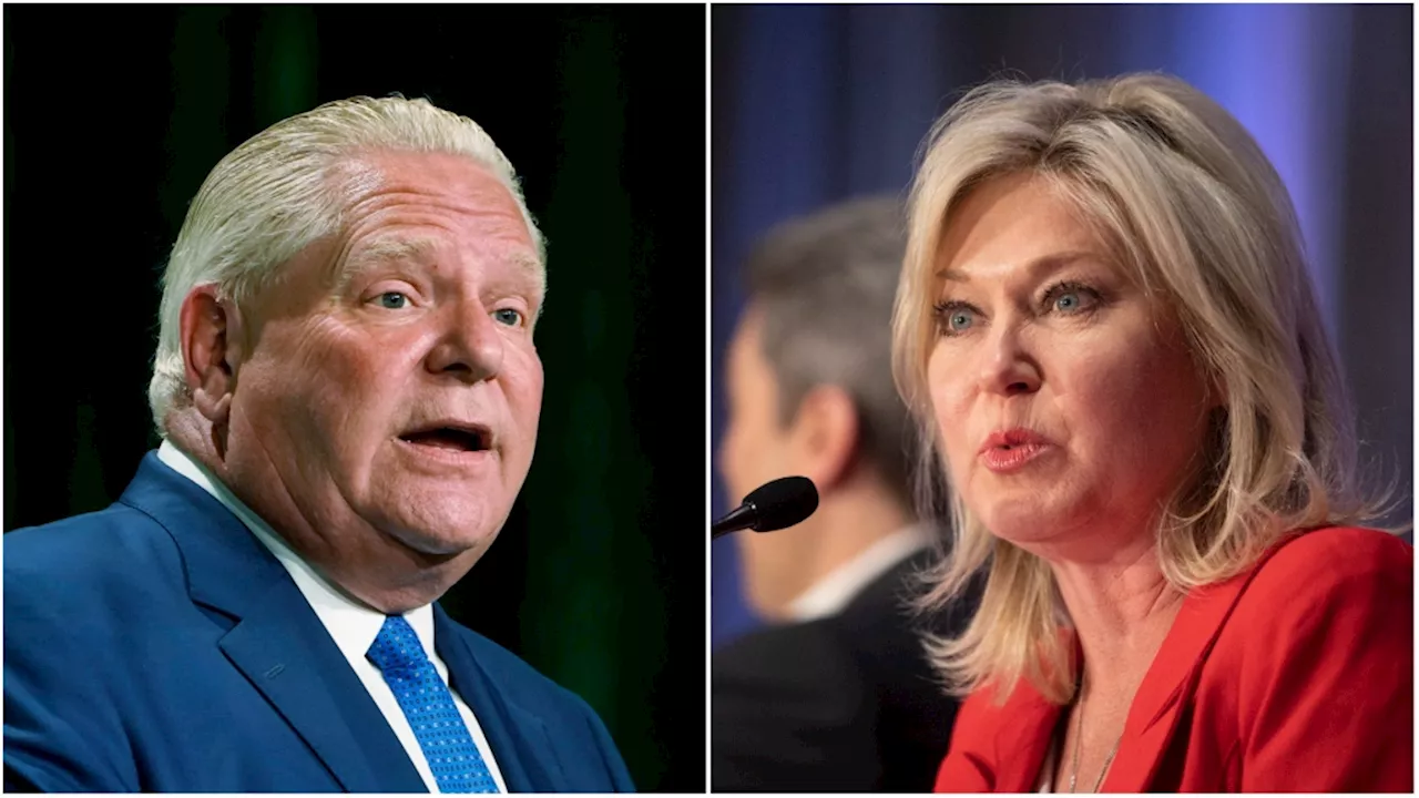 Poll shows Ontario Premier Doug Ford's government with double digit lead over Liberal Leader Bonnie Crombie