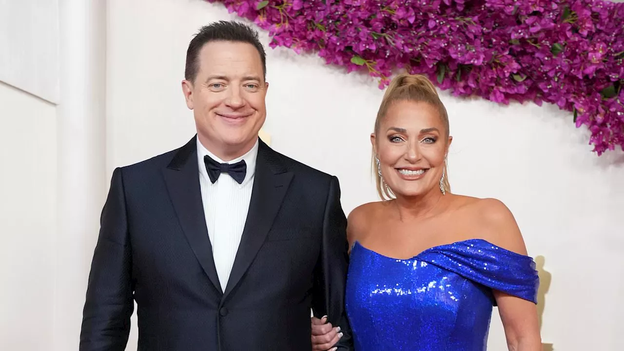 Oscars 2024: Brendan Fraser and girlfriend Jeanne Moore on red carpet