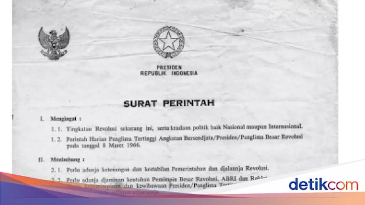 Supersemar: Sejarah, Isi Lengkap, Kontroversi hingga Misteri Naskah Asli