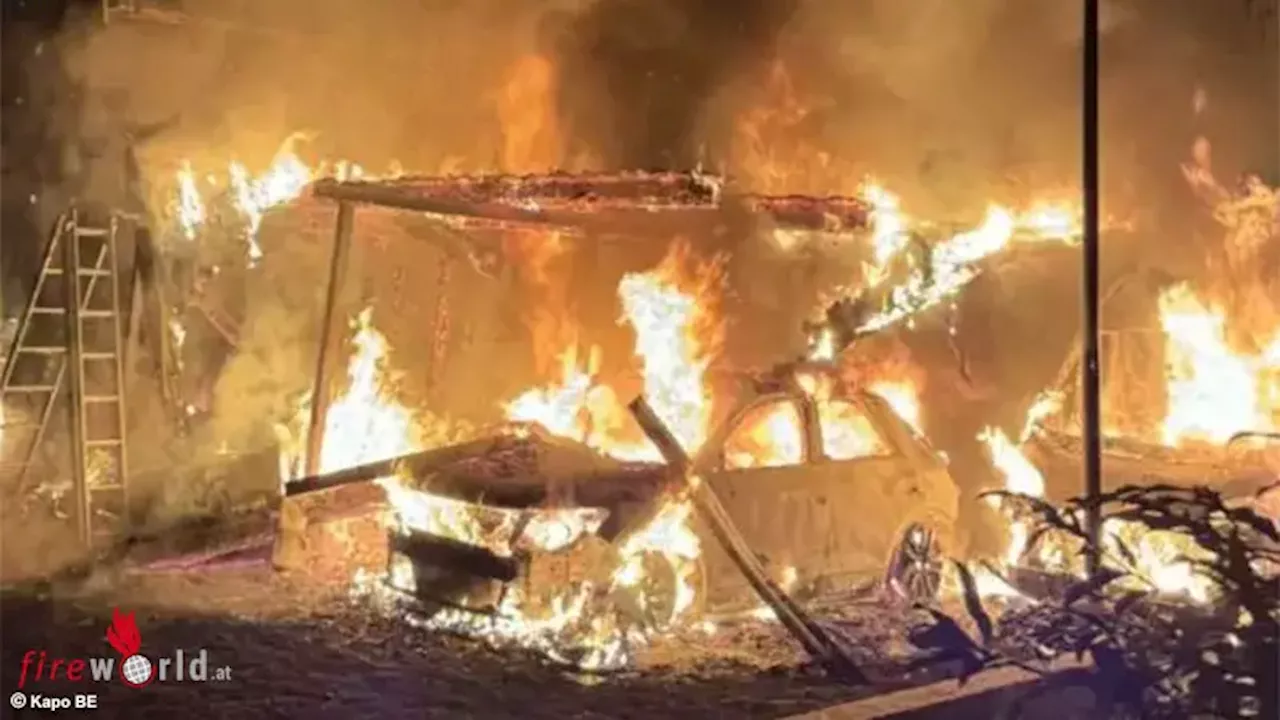 Schweiz: Haus, Unterstand und drei Autos bei Brand in Lengnau zerstört