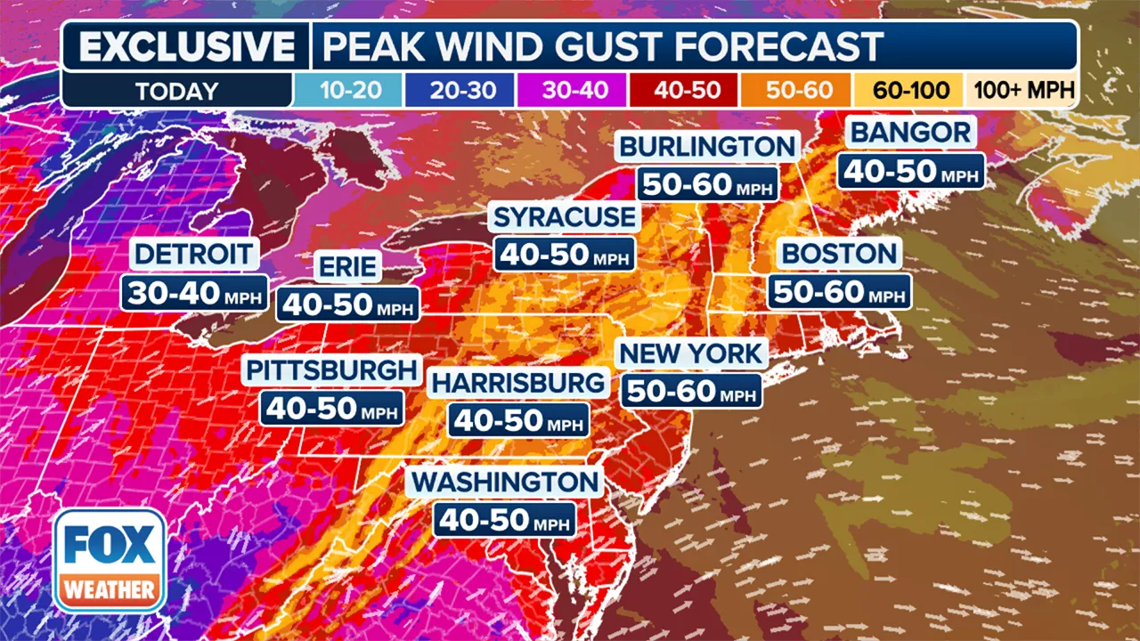 Wind Advisory NYC: Gusts up to 60 mph could spark power outages, flight delays