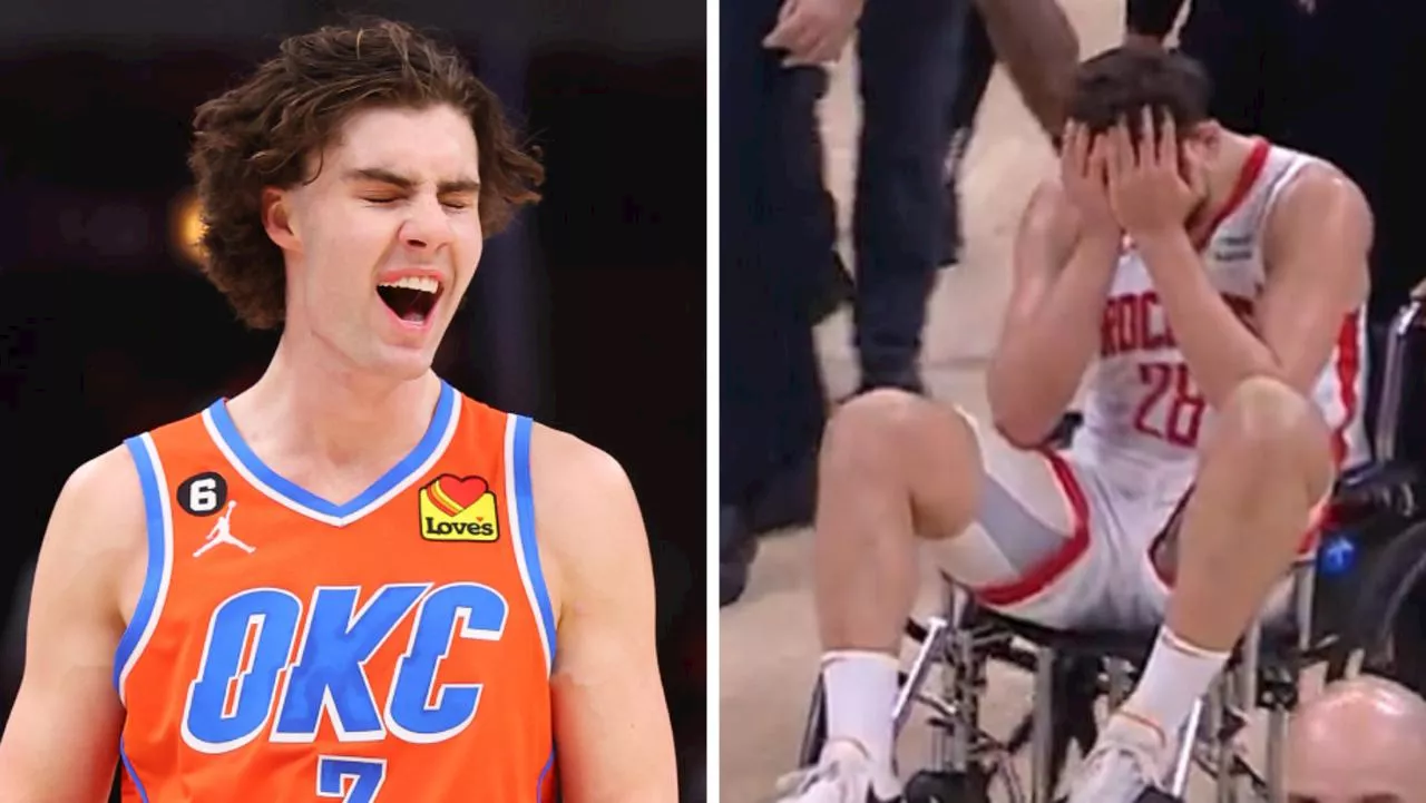 Giddey’s selfless OKC ‘sacrifice’; ‘scary’ scenes as star wheelchaired off: NBA Wrap